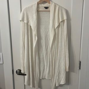 Theory, cream light weight cardigan. Size M Barely worn